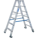 Aluminiowa drabina jezdna dwustronna 2x6 Krause 124845 widok z boku